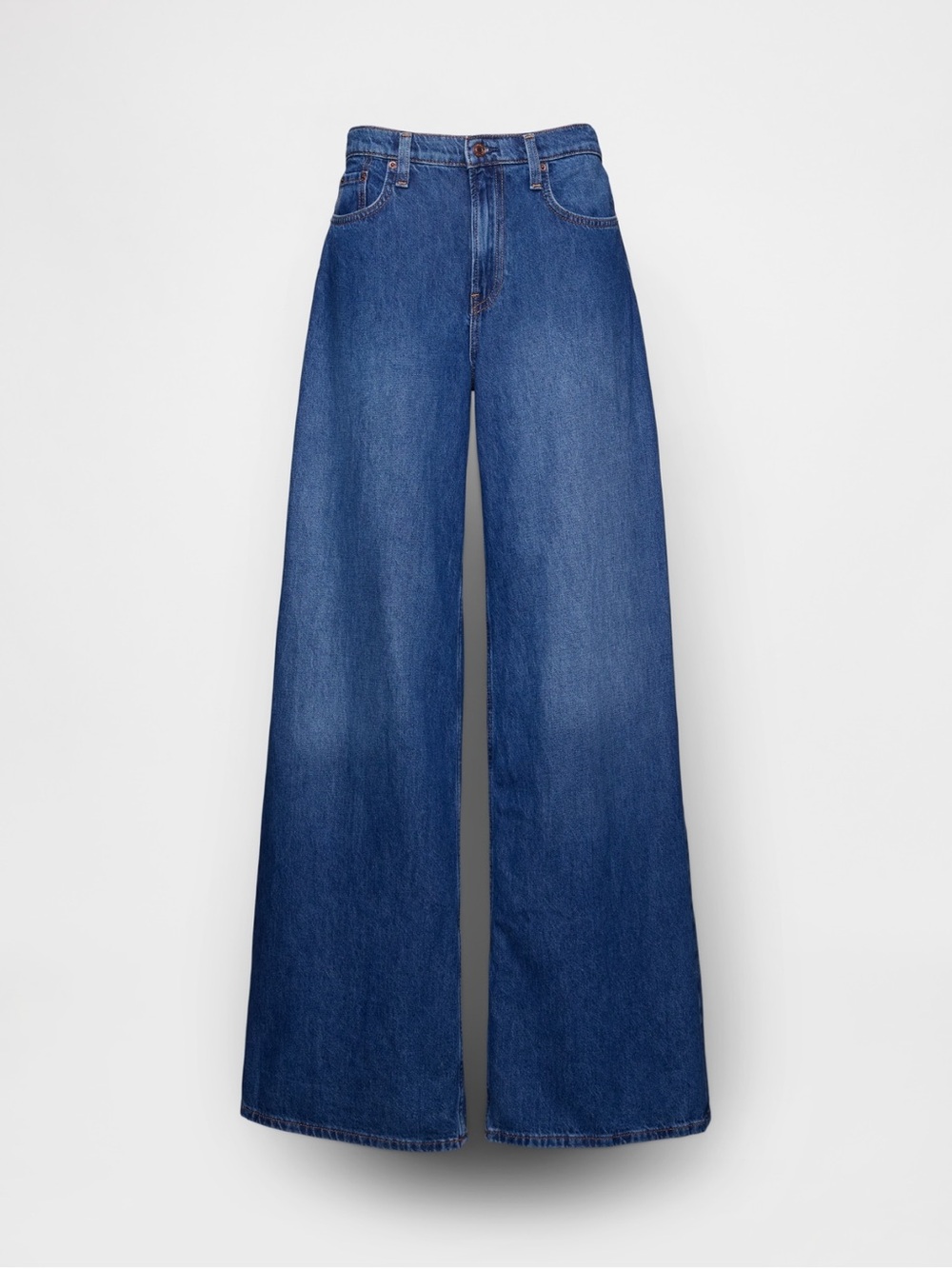 Gap High Rise Ultra Wide Leg Jeans Medium Indiago Wash Size 27 - Picture 5 of 8